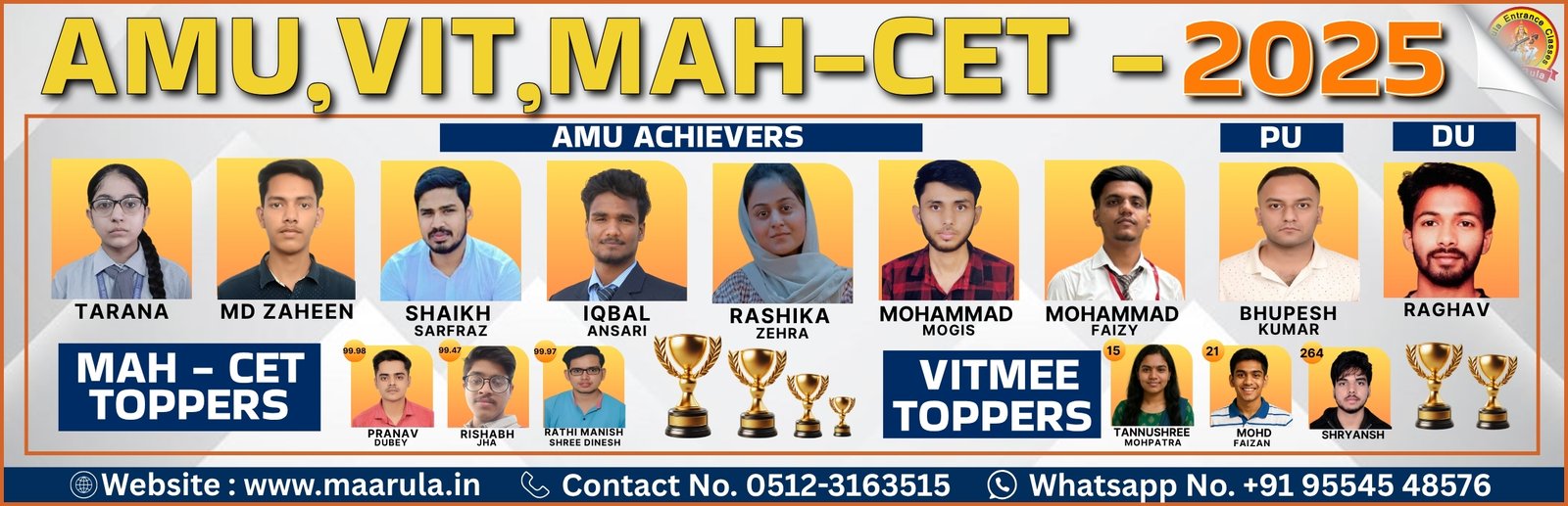 AMU VIT MAH-CET
