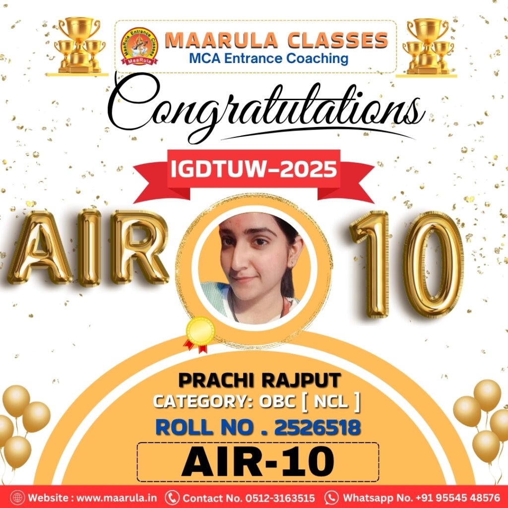 PRACHI RAJPUT ( MATHURA ) [ AIR 10 ] POSTER