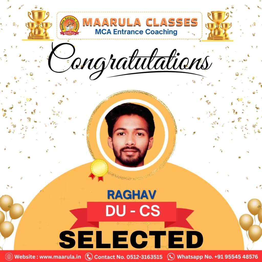 RAGHAV SELECTED