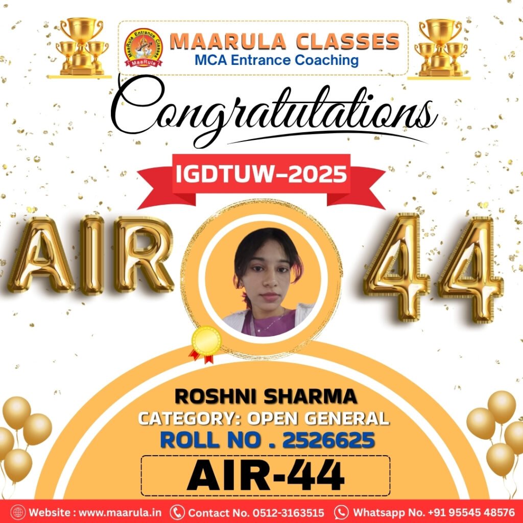 ROSHANI SHARMA ( air 44 )