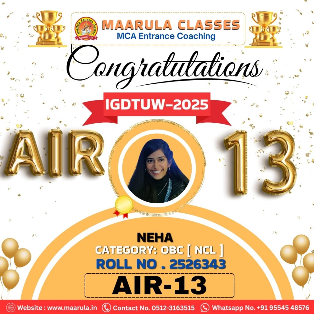 neha ( AIR 13 )
